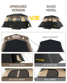 6-12 Person Instant Cabin Camping Tent
