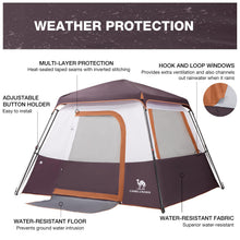 4-6 Person Instant Cabin Camping Tent Windproof
