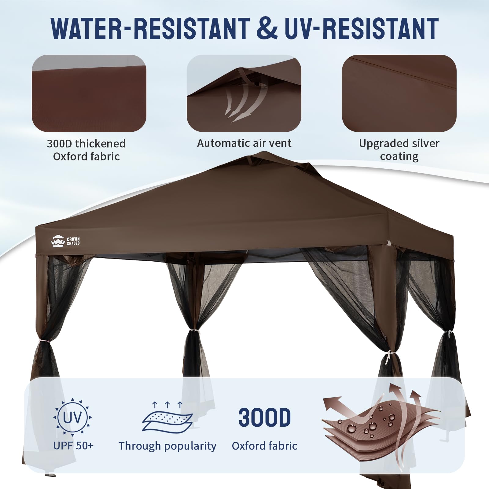 Pop Up Gazebo Canopy with Netting