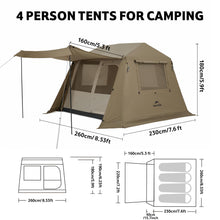 4-8 Person Instant Camping Tent Full Rainfly