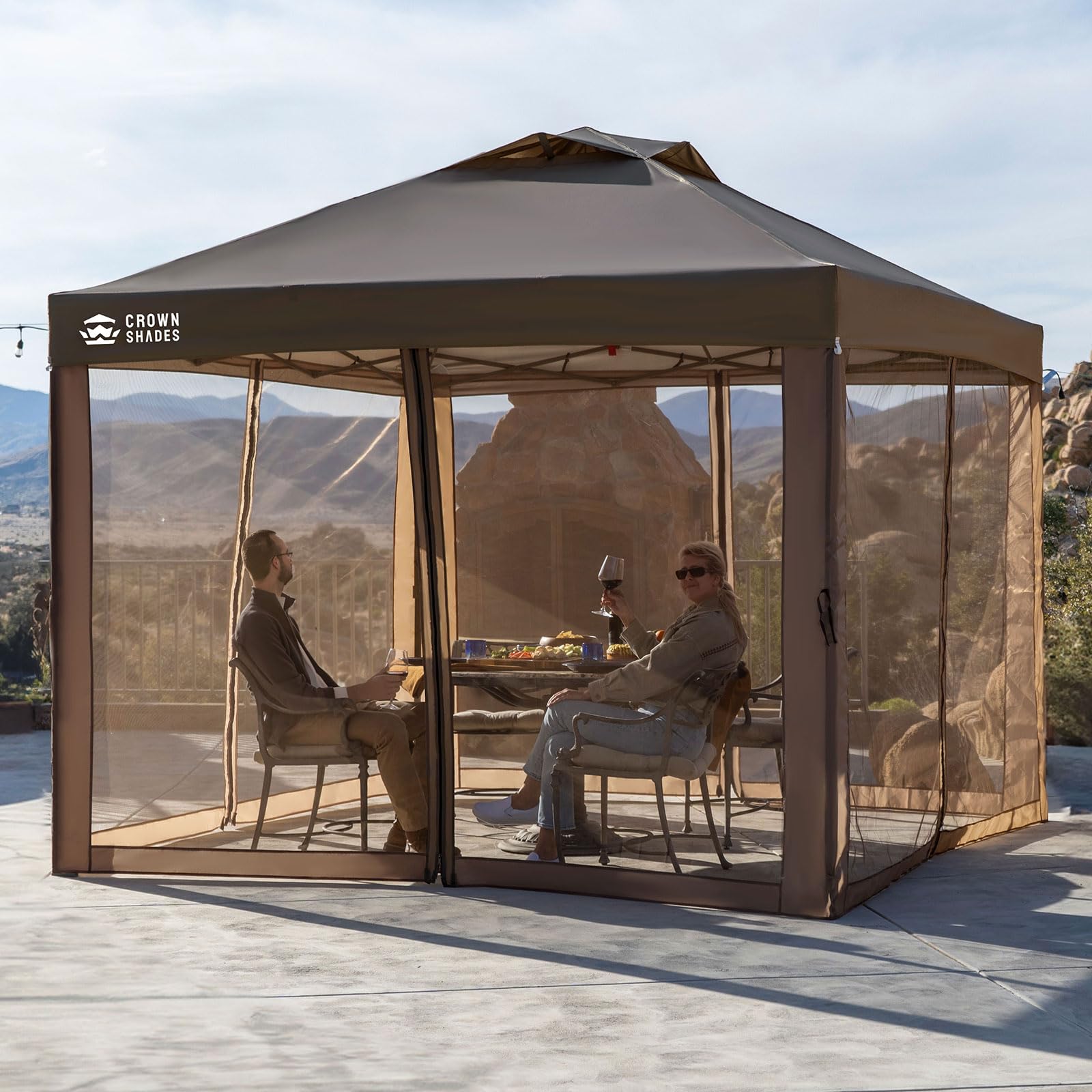 Pop Up Gazebo Canopy with Netting