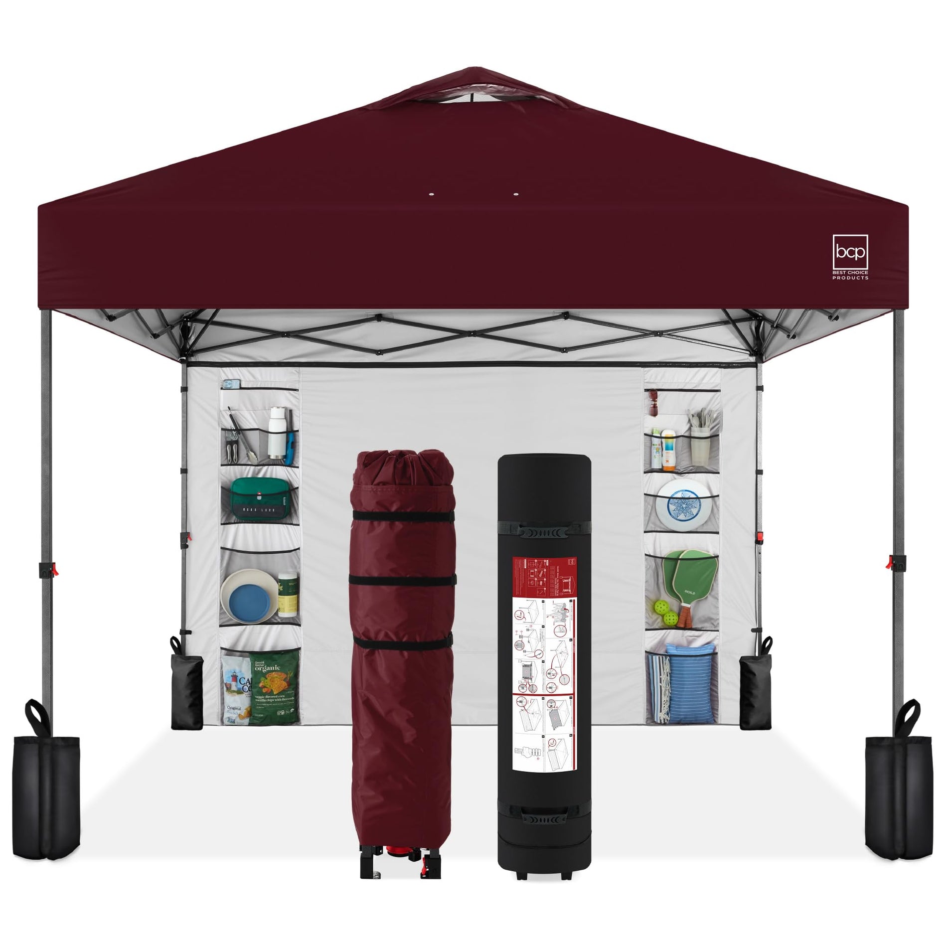 Pop Up Canopy Tent with Side Wall