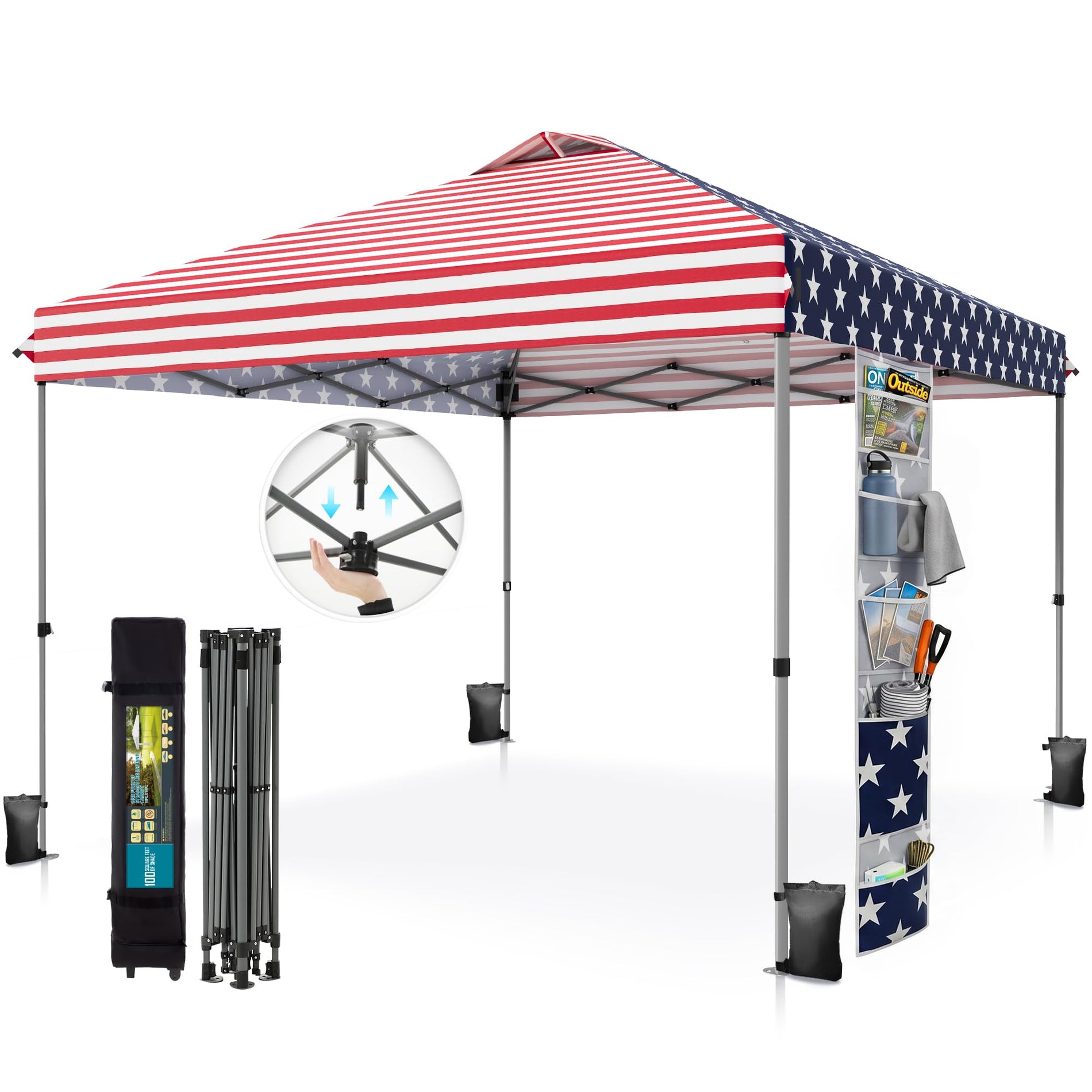 10x10 Instant Pop Up Canopy Tent