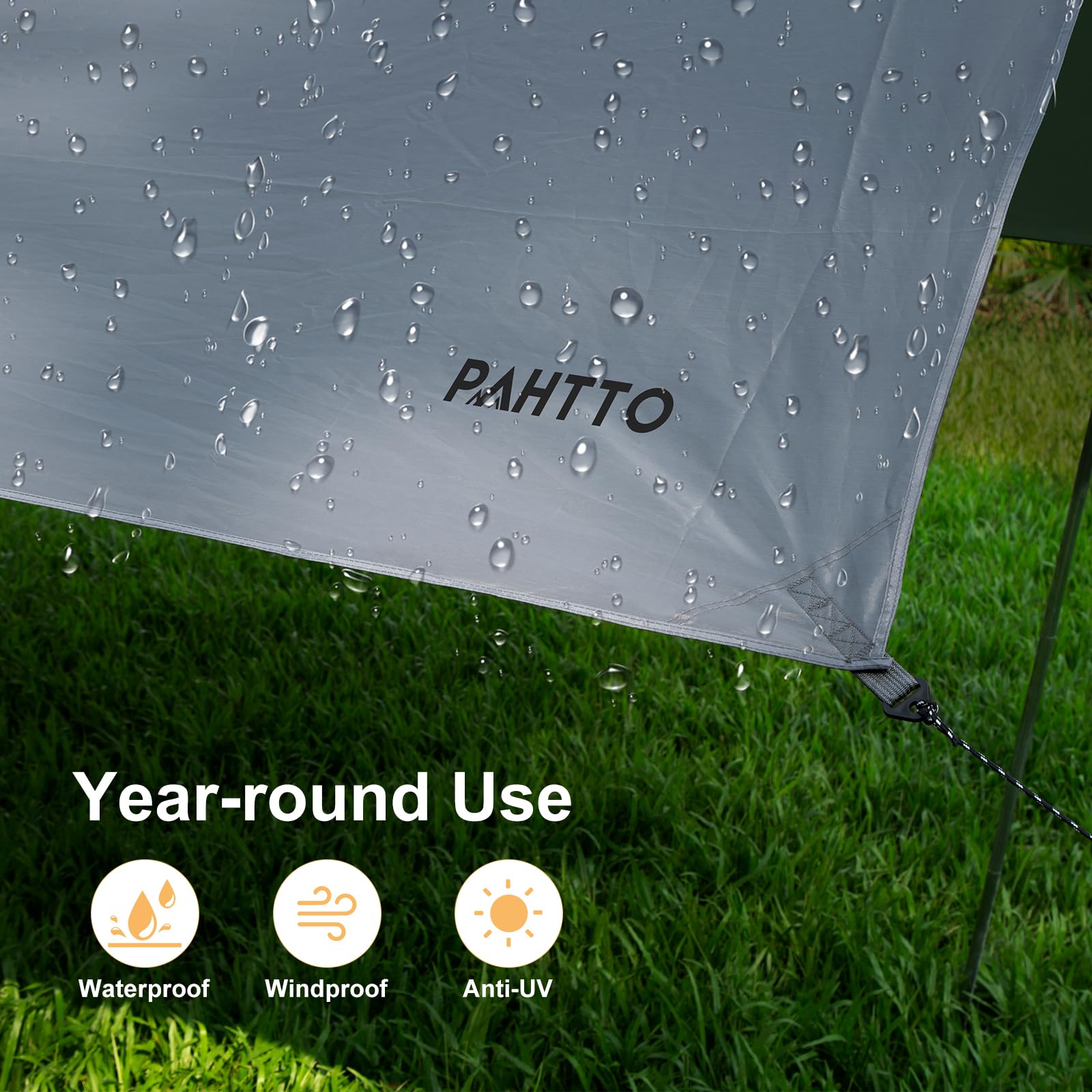 16x12 Waterproof Camping Tarp Canopy