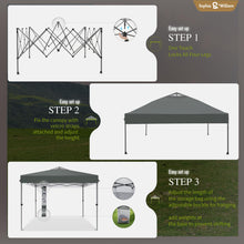 10x10 One-Push Pop Up Canopy Tent