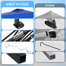 Benass 10x10 Pop Up Canopy with 3 Sidewalls