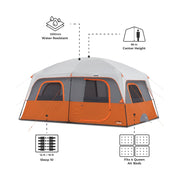10-12 Person Multi-Room Cabin Camping Tent