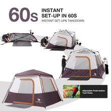 4-6 Person Instant Cabin Camping Tent Windproof