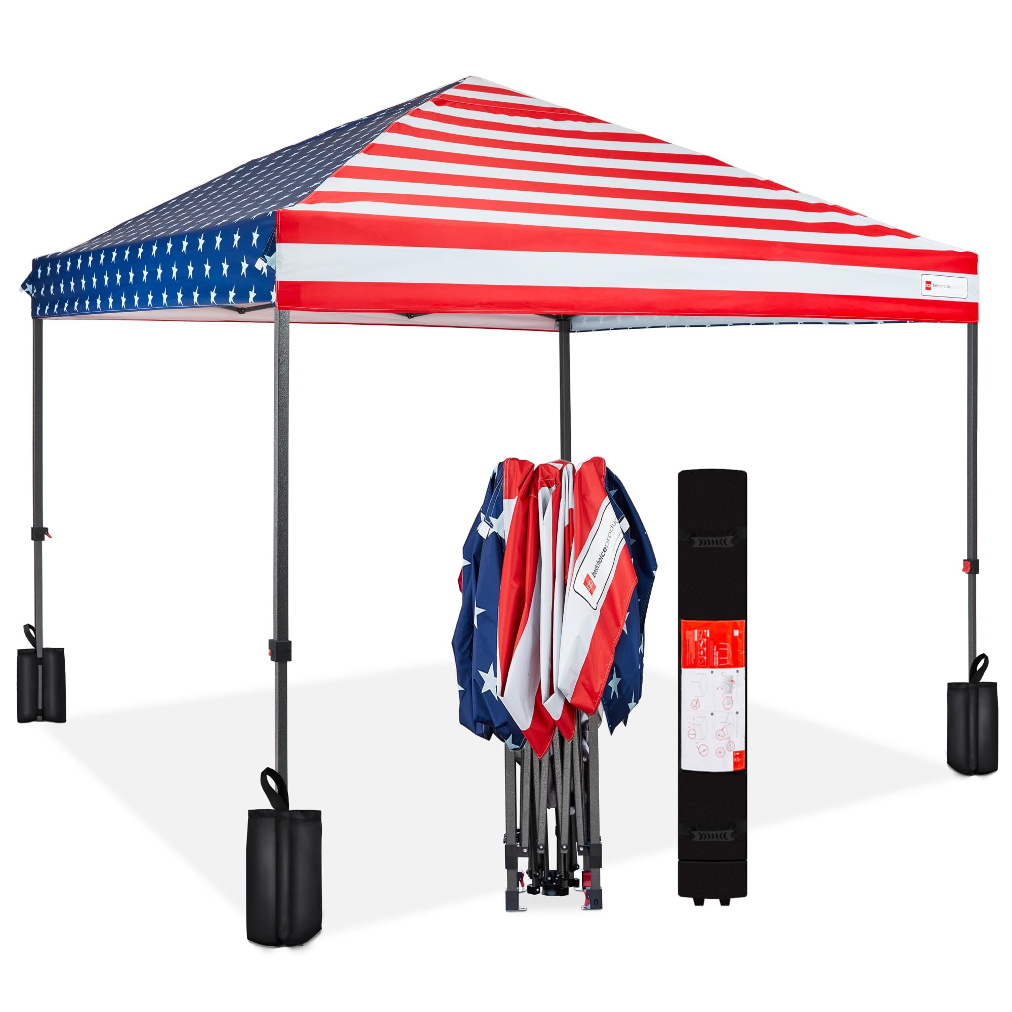 1-Person Pop Up Canopy Tent One-Push Setup