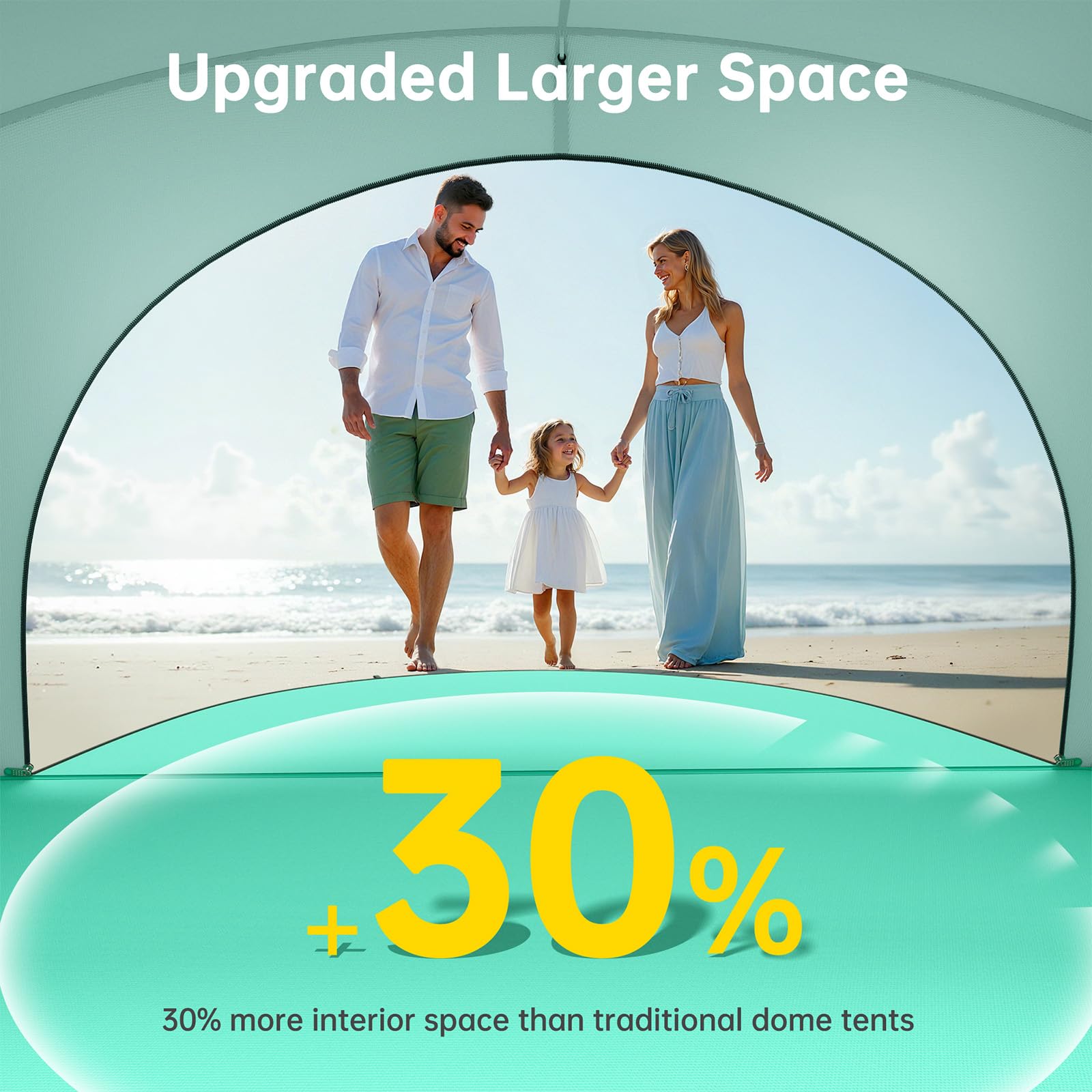 UPF 50+ Beach Sun Shelter Tent