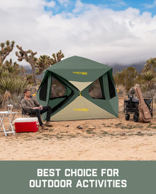 4-Person Instant Pop Up Cabin Camping Tent