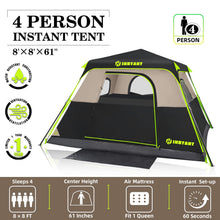 4-10 Person Instant Pop Up Cabin Tent Waterproof