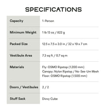 Ultralight OSMO Backpacking Tent