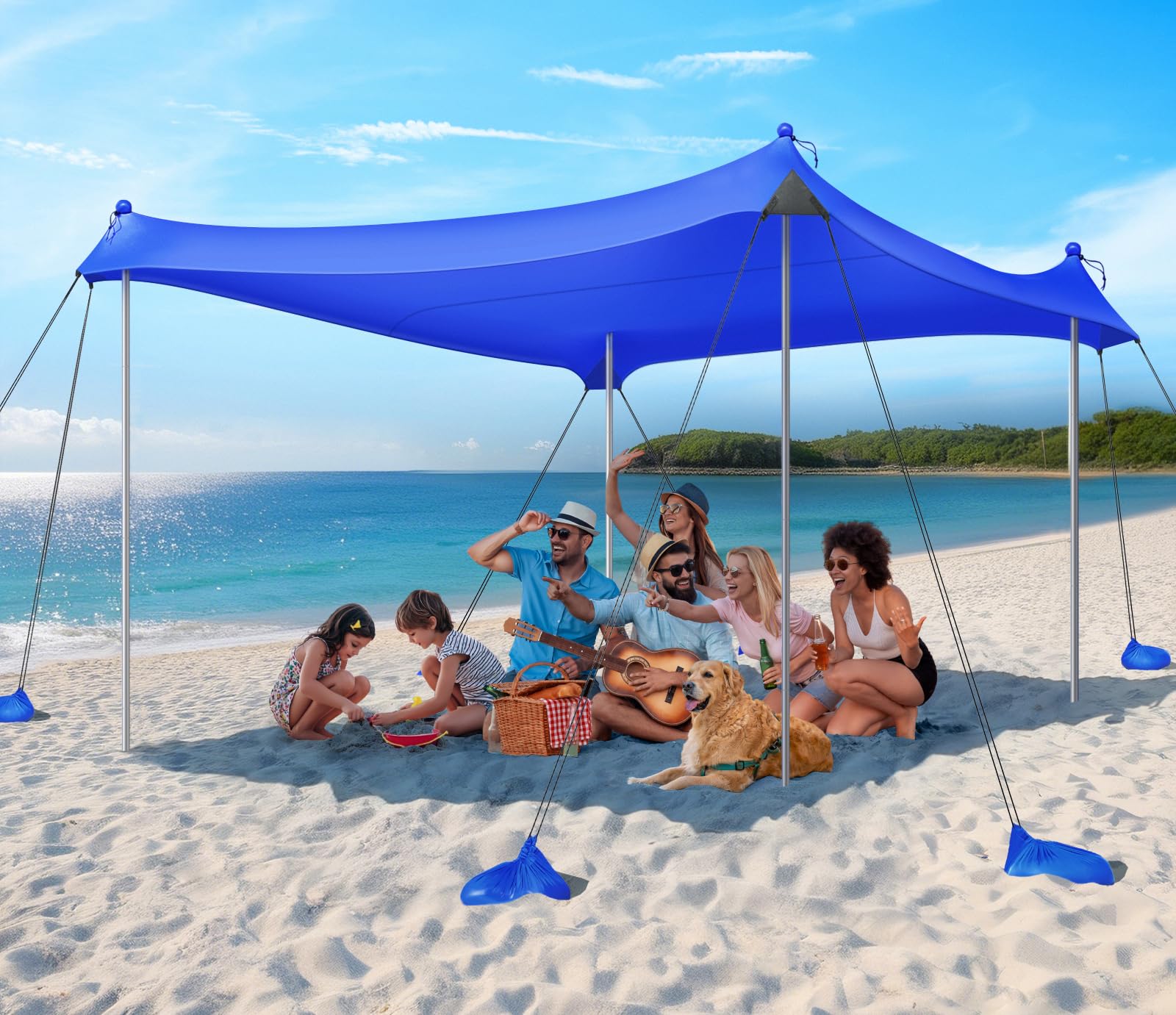 UPF 50+ Beach Shade Canopy