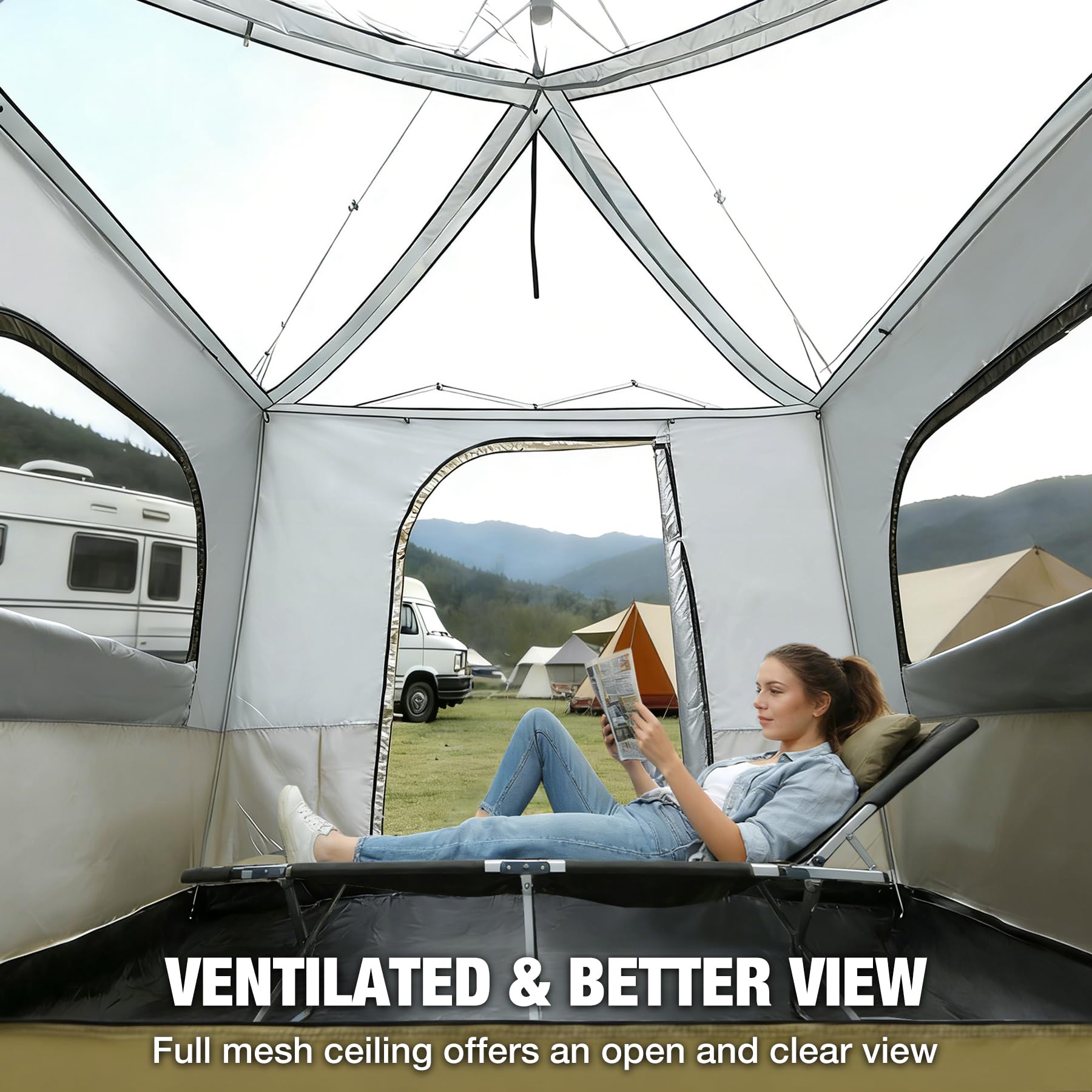 4-6 Person Canopy Inner Camping Tent