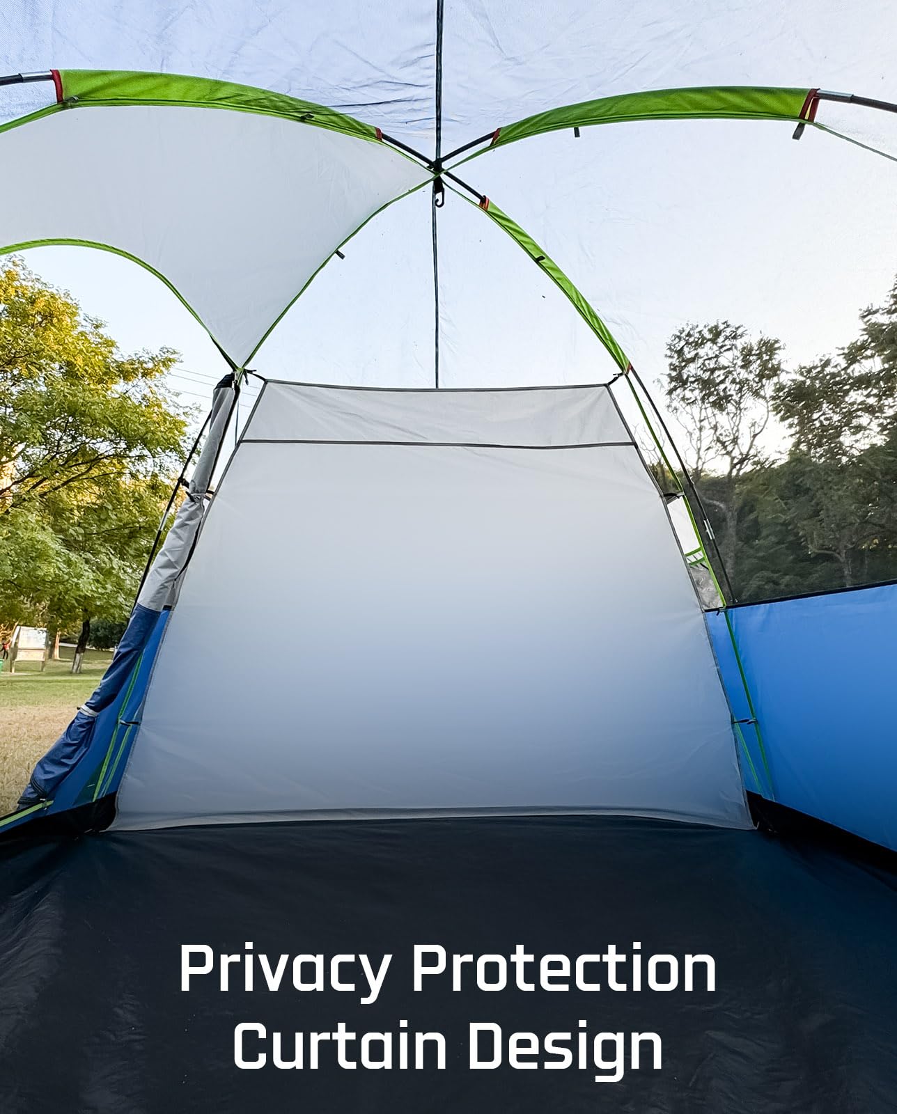 8-Person 3-Room Family Dome Camping Tent