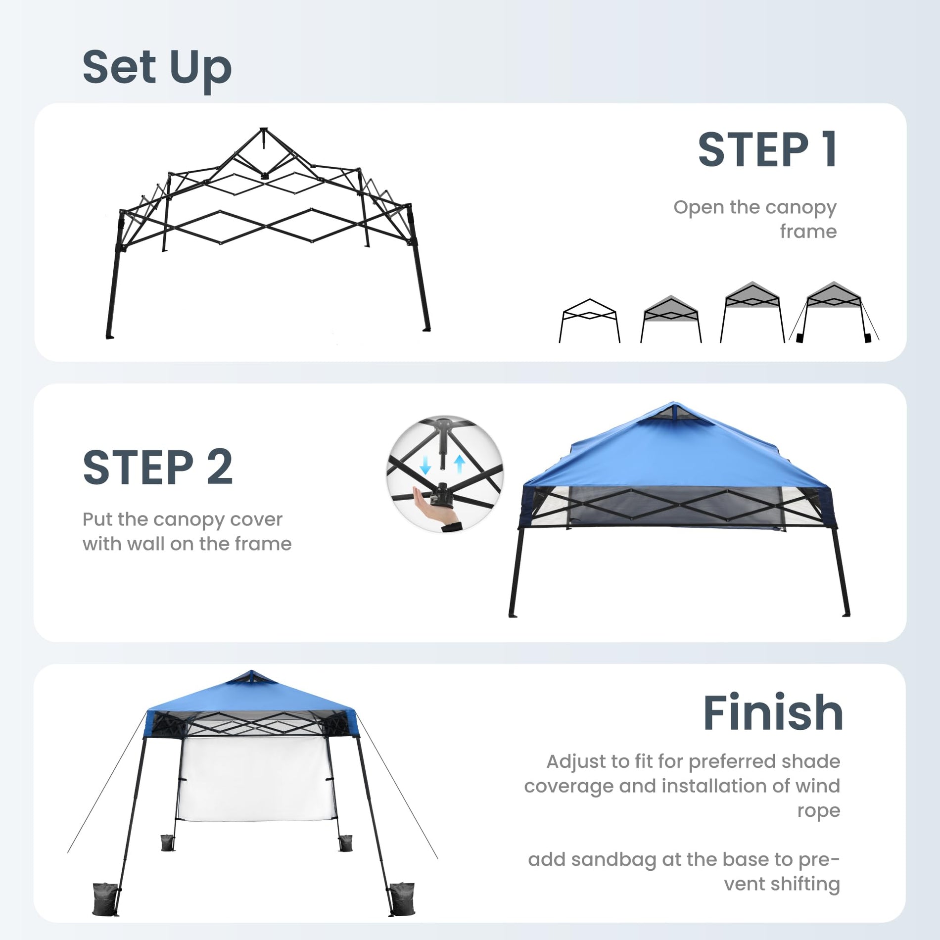 13x13 Easy Setup Canopy Gazebo