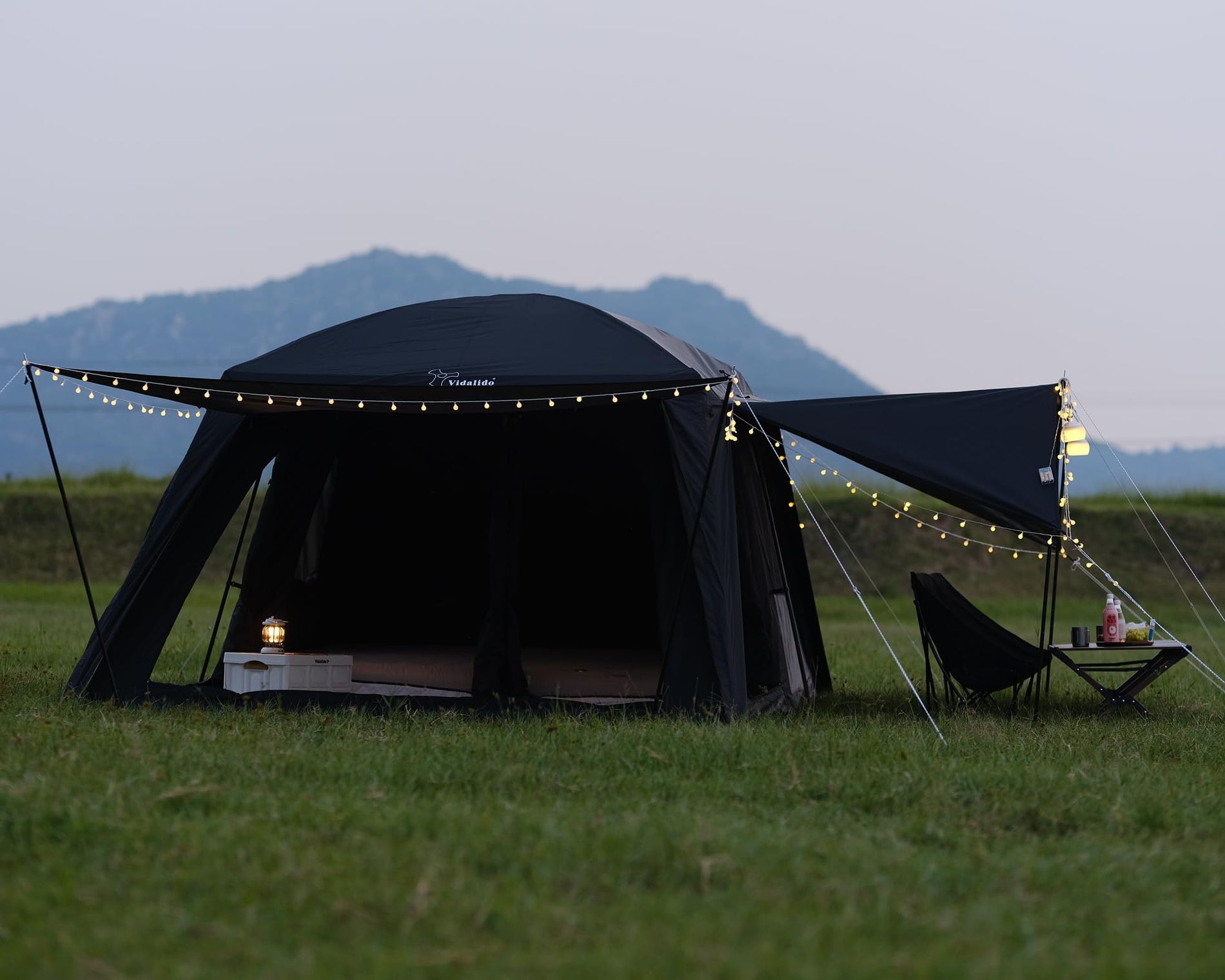 8-10 Person 2-Room Family Cabin Tent Waterproof