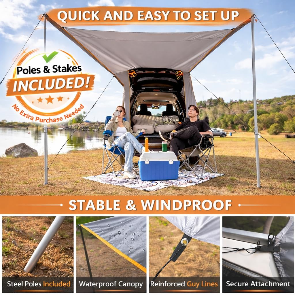SUV Tailgate Awning Tent