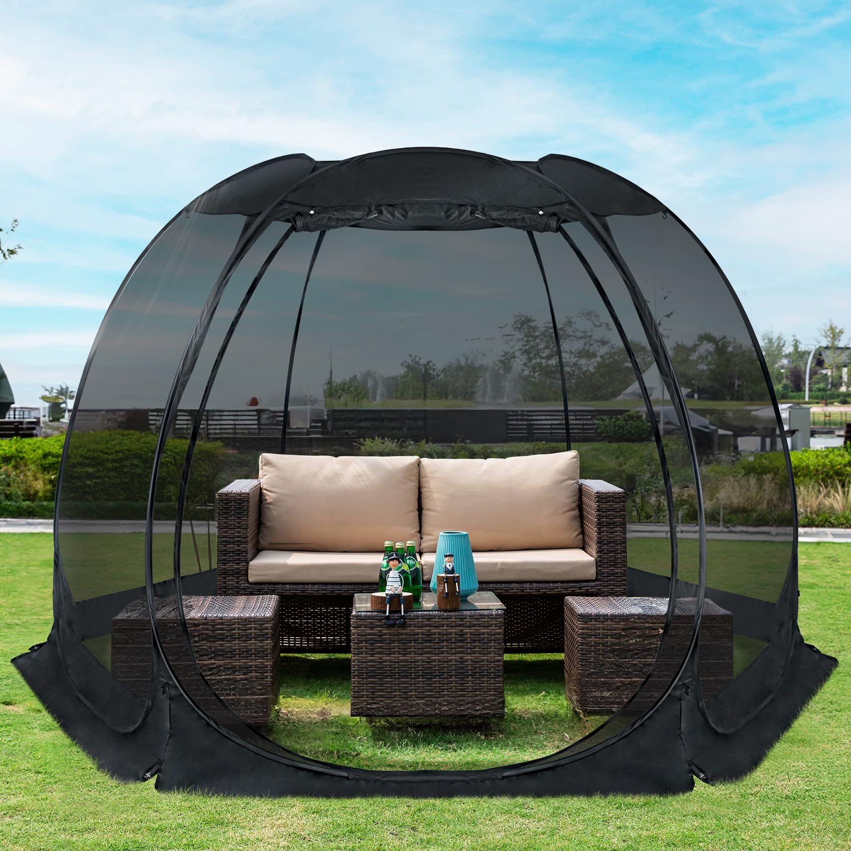2-10 Person Pop Up Screen House Tent
