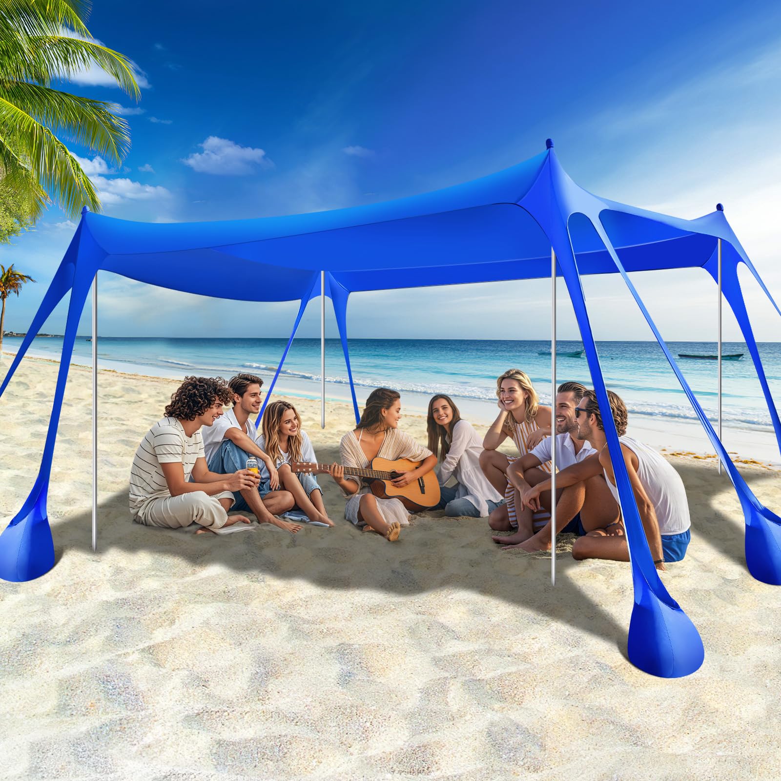 UPF 50+ Beach Shade Canopy