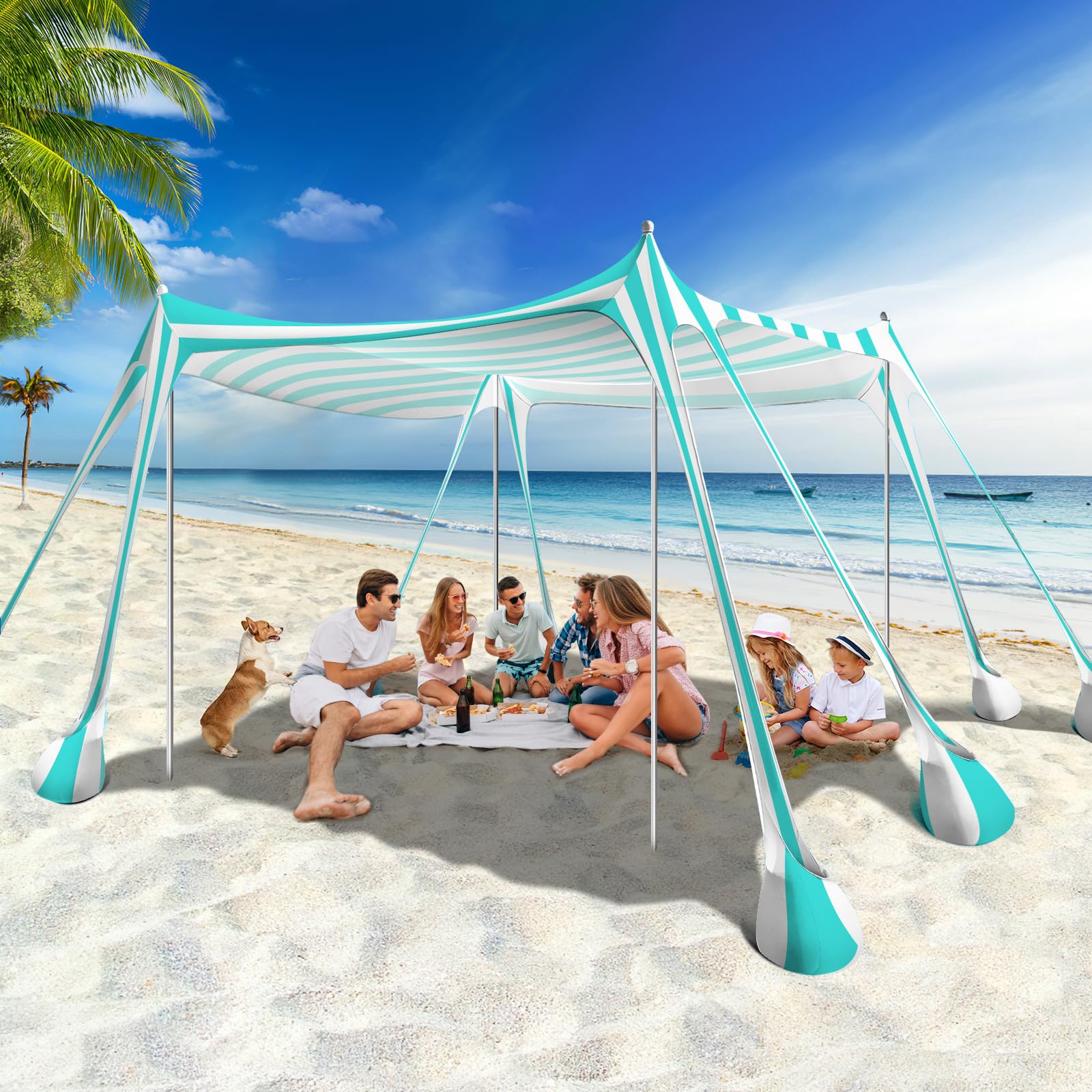 UPF 50+ Beach Shade Canopy