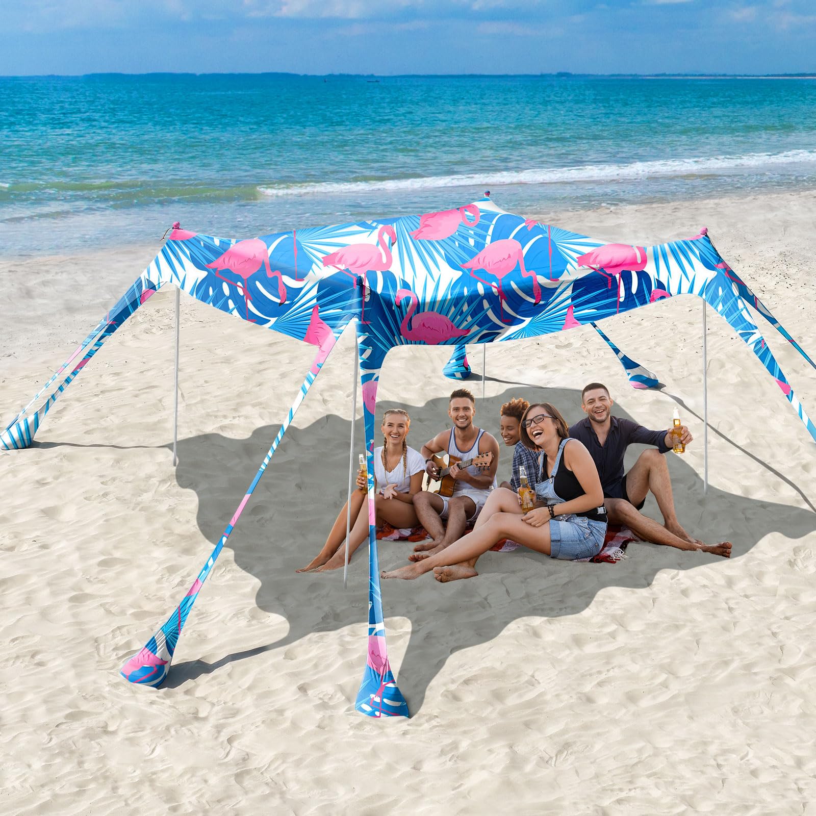 UPF 50+ Beach Shade Canopy
