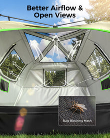 4-6 Person Instant Cabin Camping Tent Waterproof