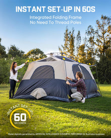 8-10 Person Instant Cabin Camping Tent Waterproof