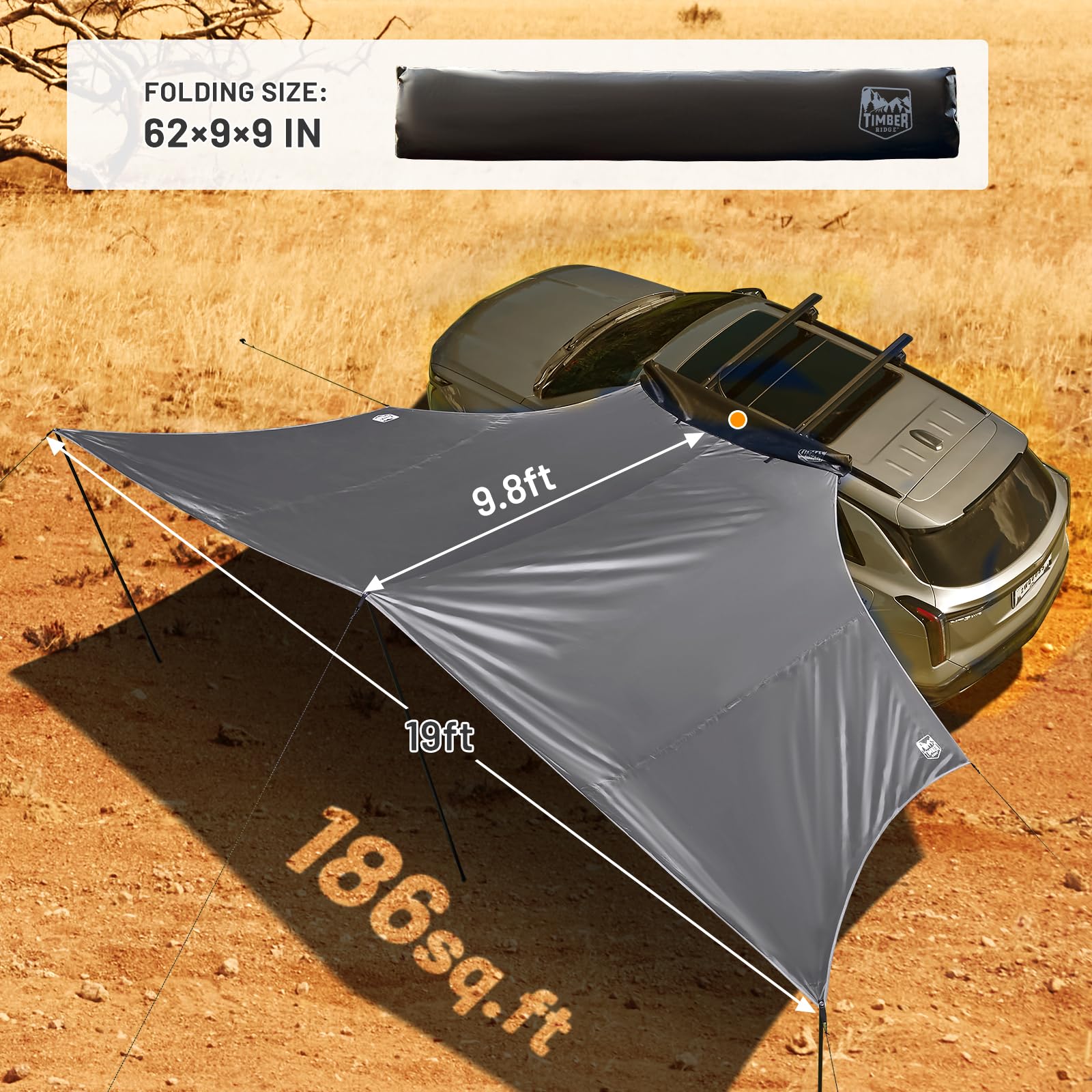 19x9.8 Retractable Vehicle Awning