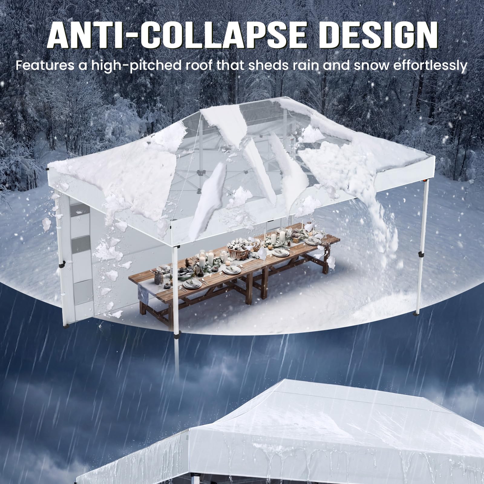 10x15 Heavy Duty Pop Up Canopy Tent