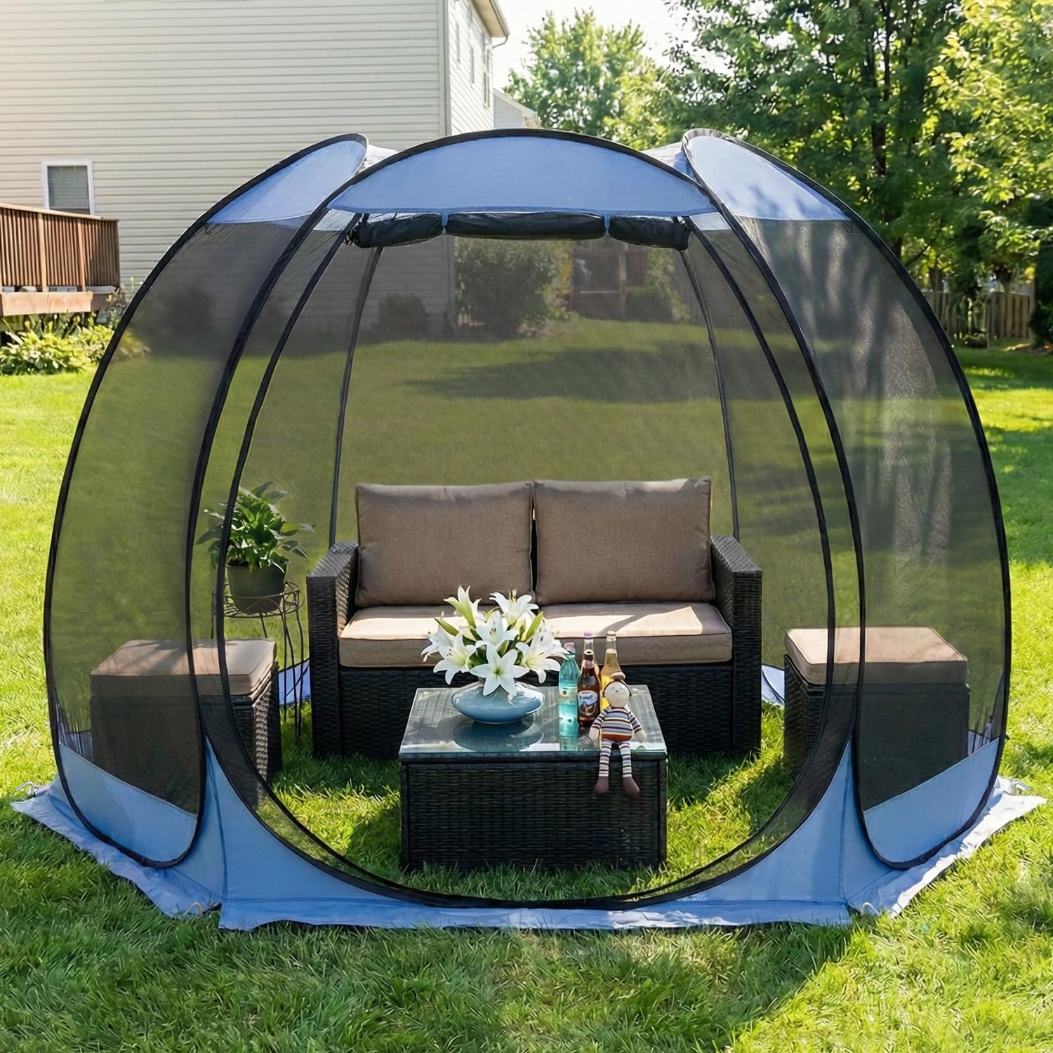 2-10 Person Pop Up Screen House Tent