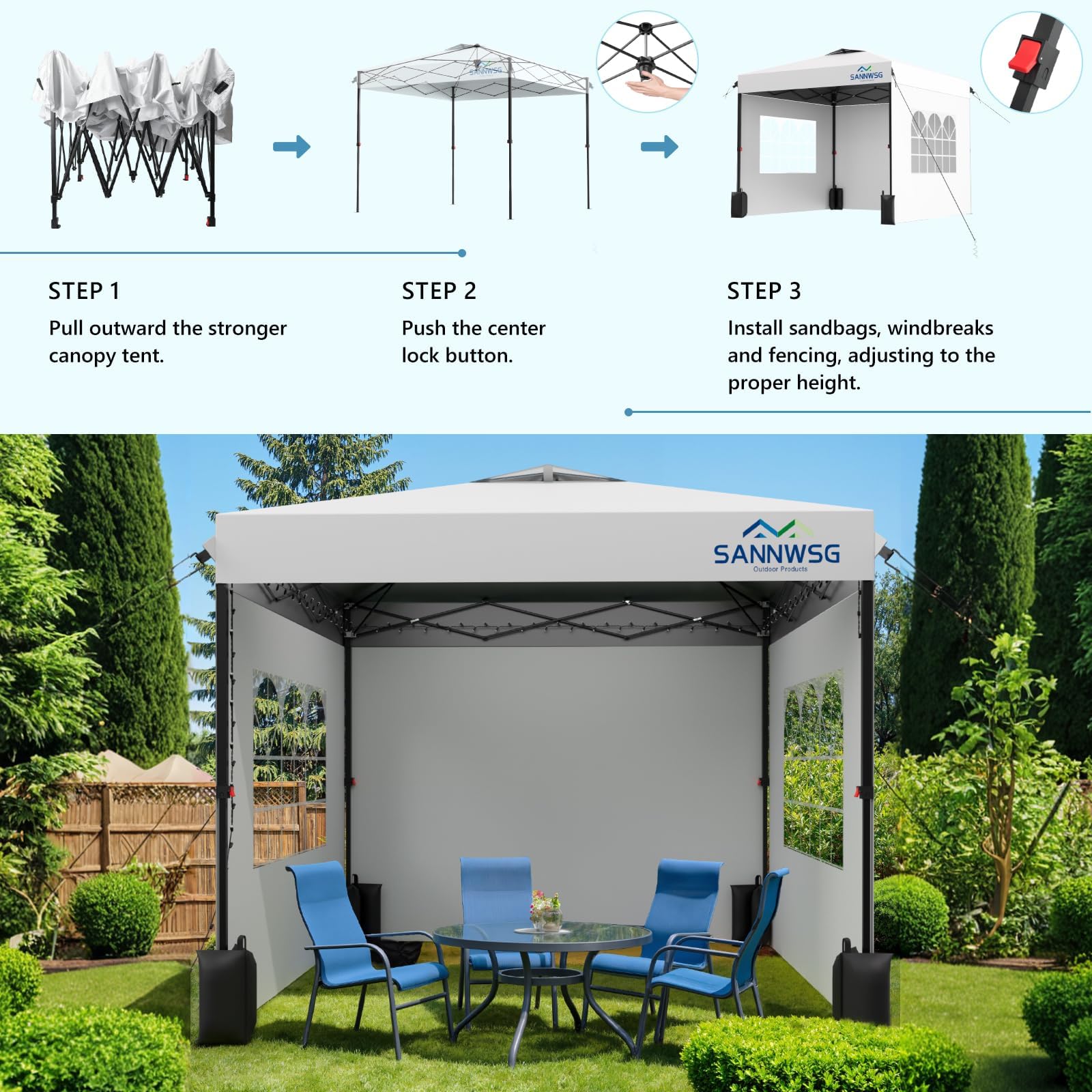 Heavy Duty Pop Up Canopy Tent