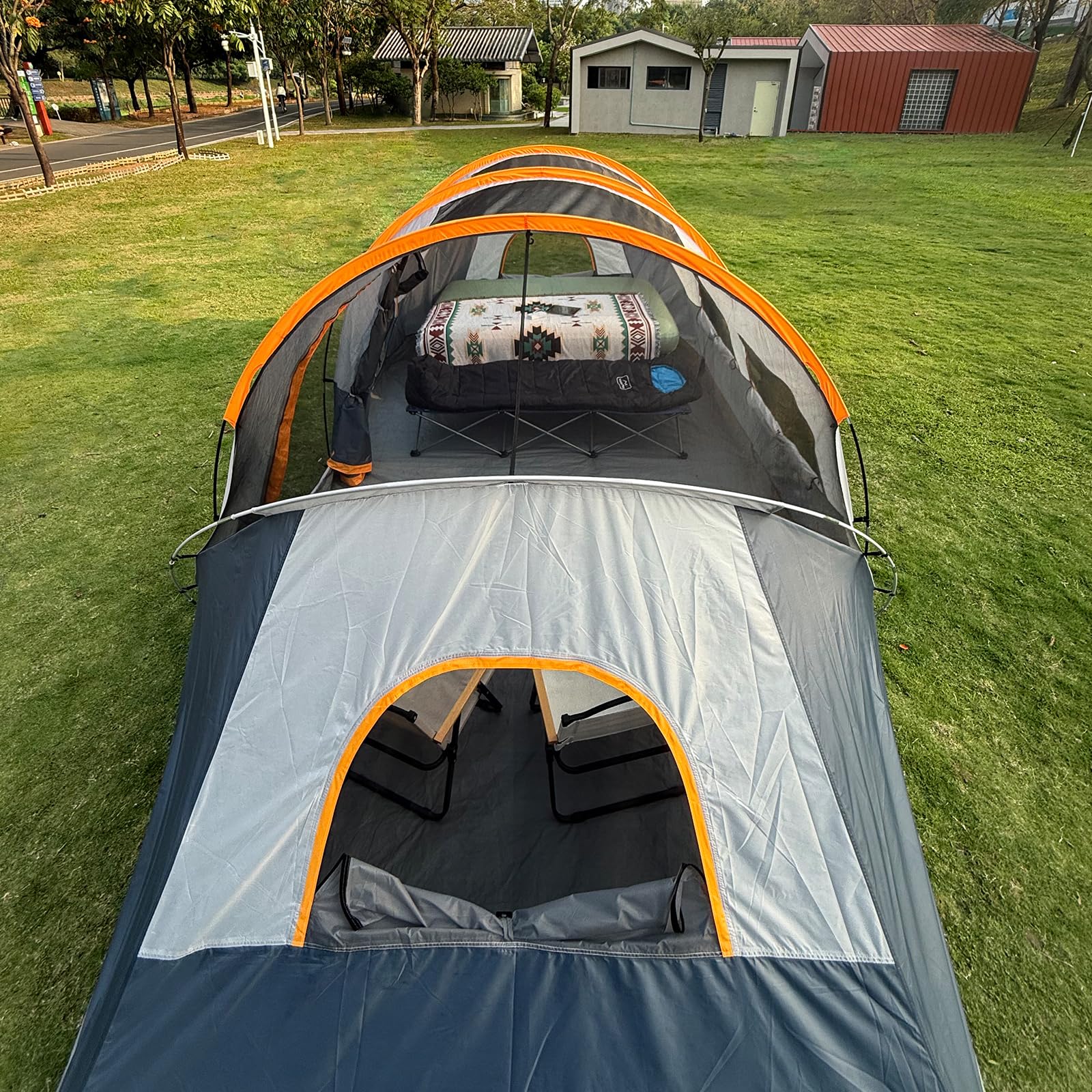 12-Person 3-Room Family Camping Tent Waterproof