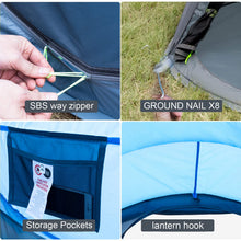 4-Person Pop Up Camping Tent Waterproof