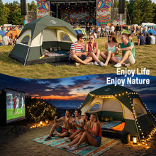 4-Person Instant Cabin Camping Tent Waterproof