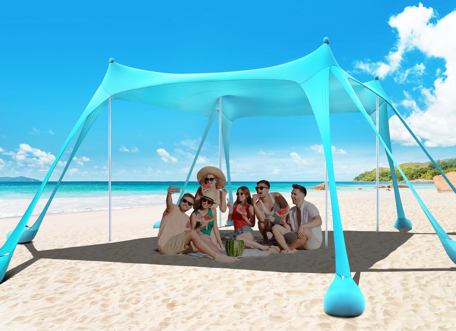 UPF 50+ Beach Canopy Sun Shelter