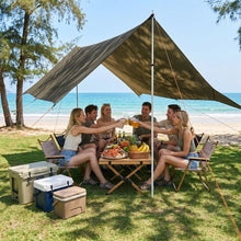 17x10 Waterproof Camping Tarp Canopy