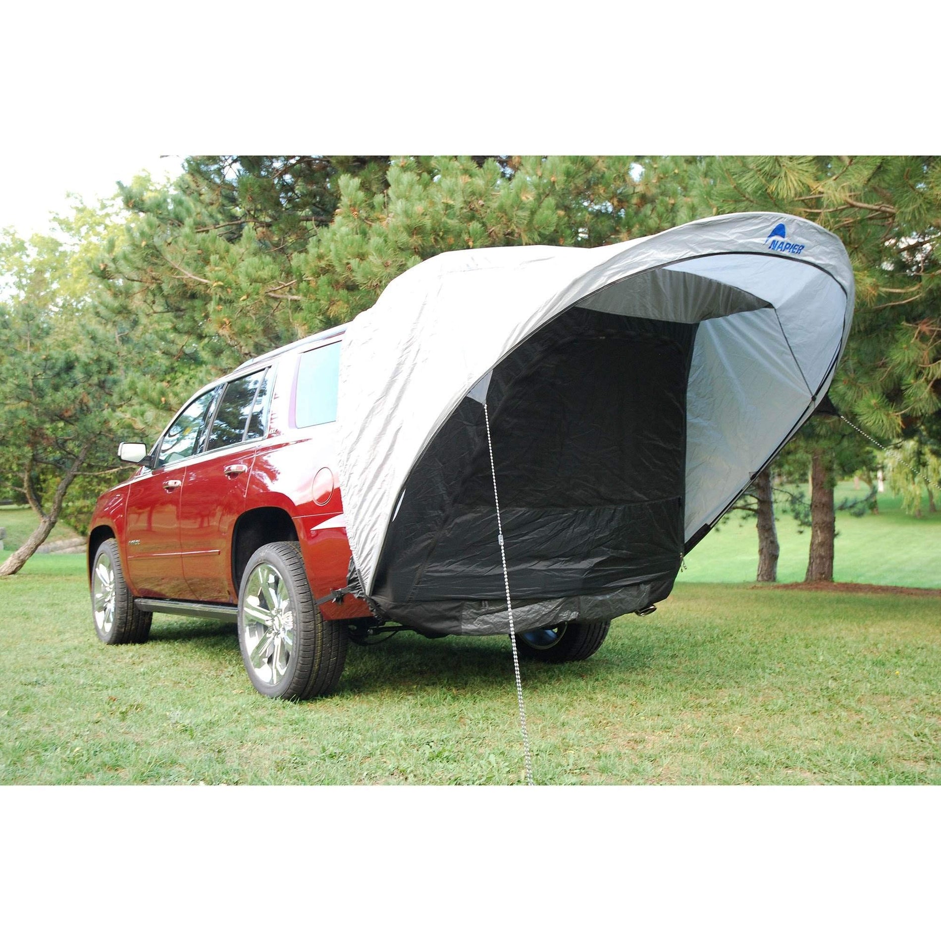 SUV Tailgate Tent with Awning and Mesh Door