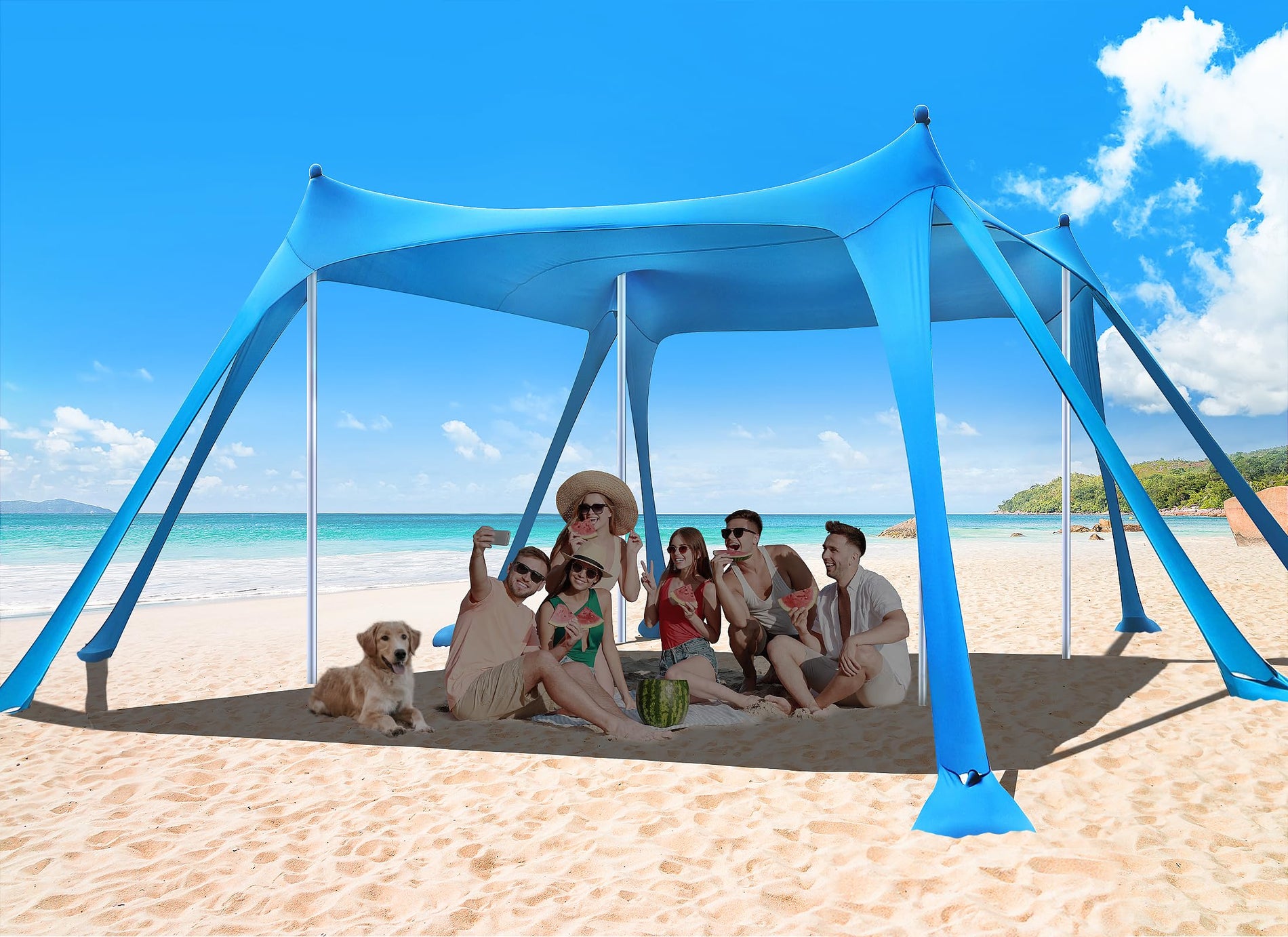 UPF 50+ Beach Canopy Sun Shelter