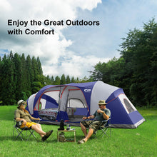 12-Person 3-Room Family Camping Tent Waterproof