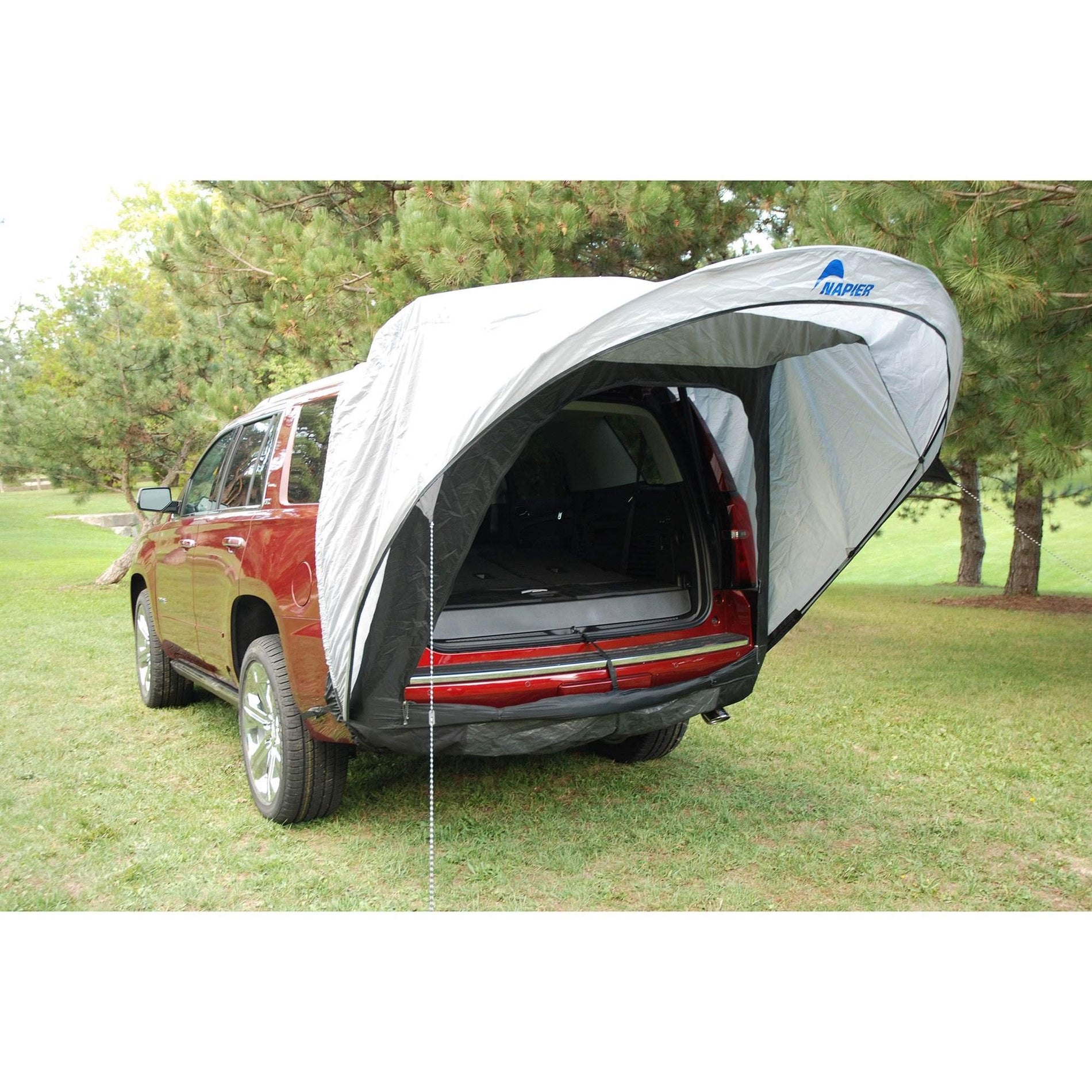 SUV Tailgate Tent with Awning and Mesh Door