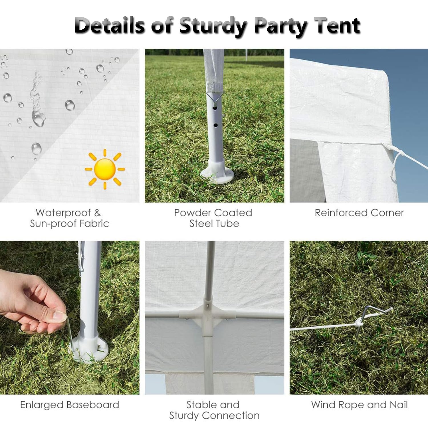 10x30 Event Canopy Tent with Sidewalls