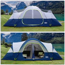 10-Person Family Camping Tent 2-Room Waterproof