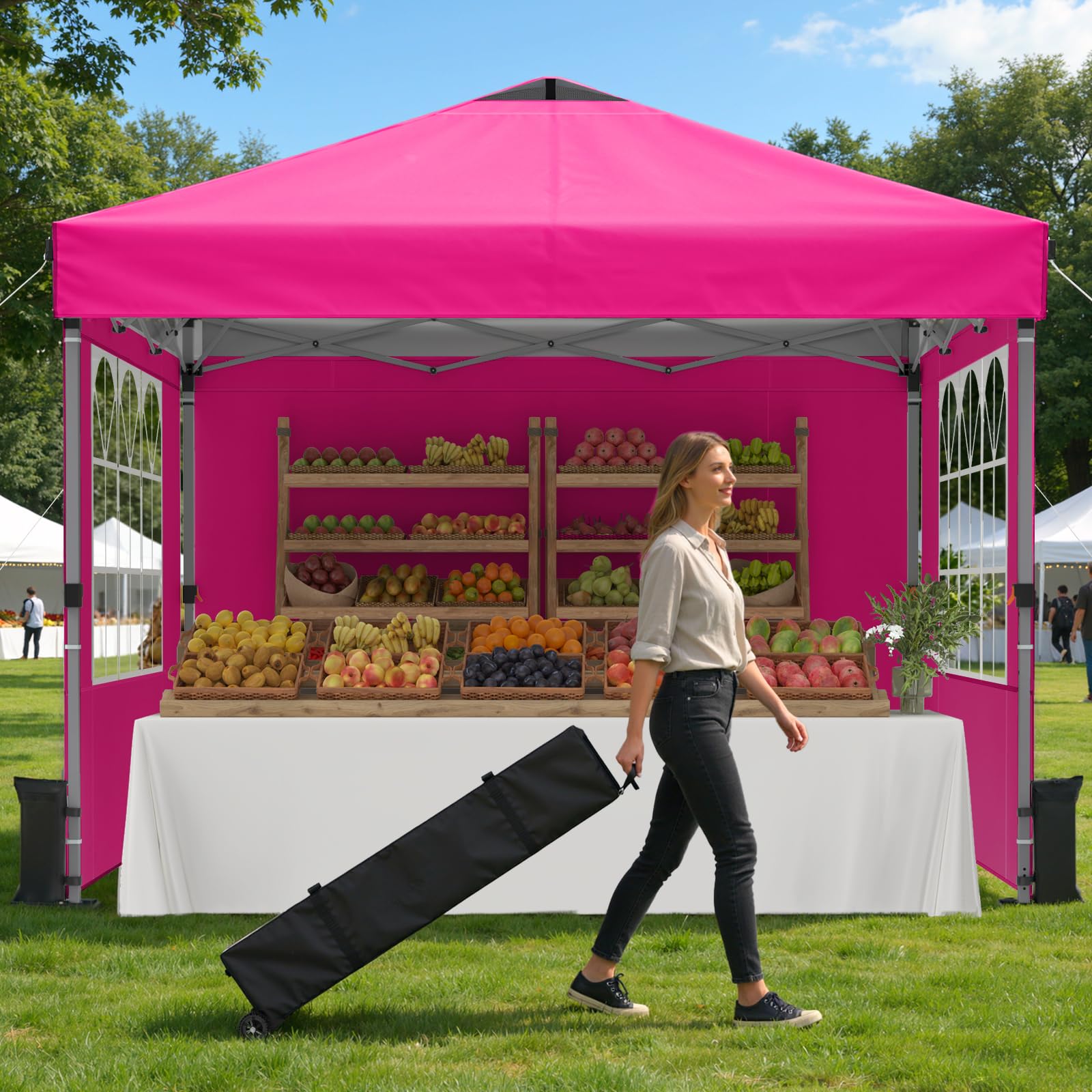 10x10 One-Push Pop Up Canopy Tent