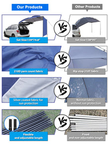 5-6 Person Waterproof SUV Awning Shelter