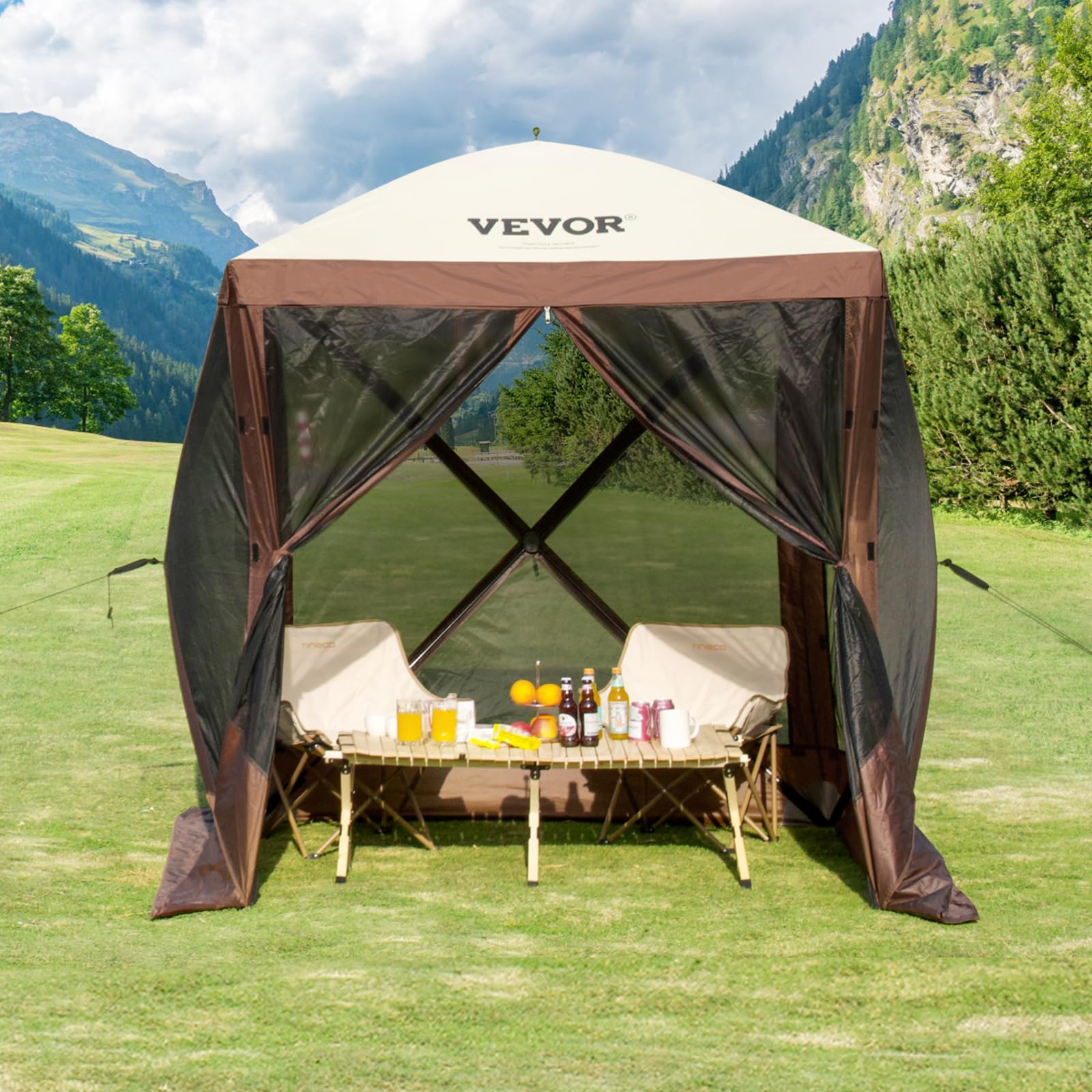 12x12 Pop Up Gazebo Tent with Privacy Panels