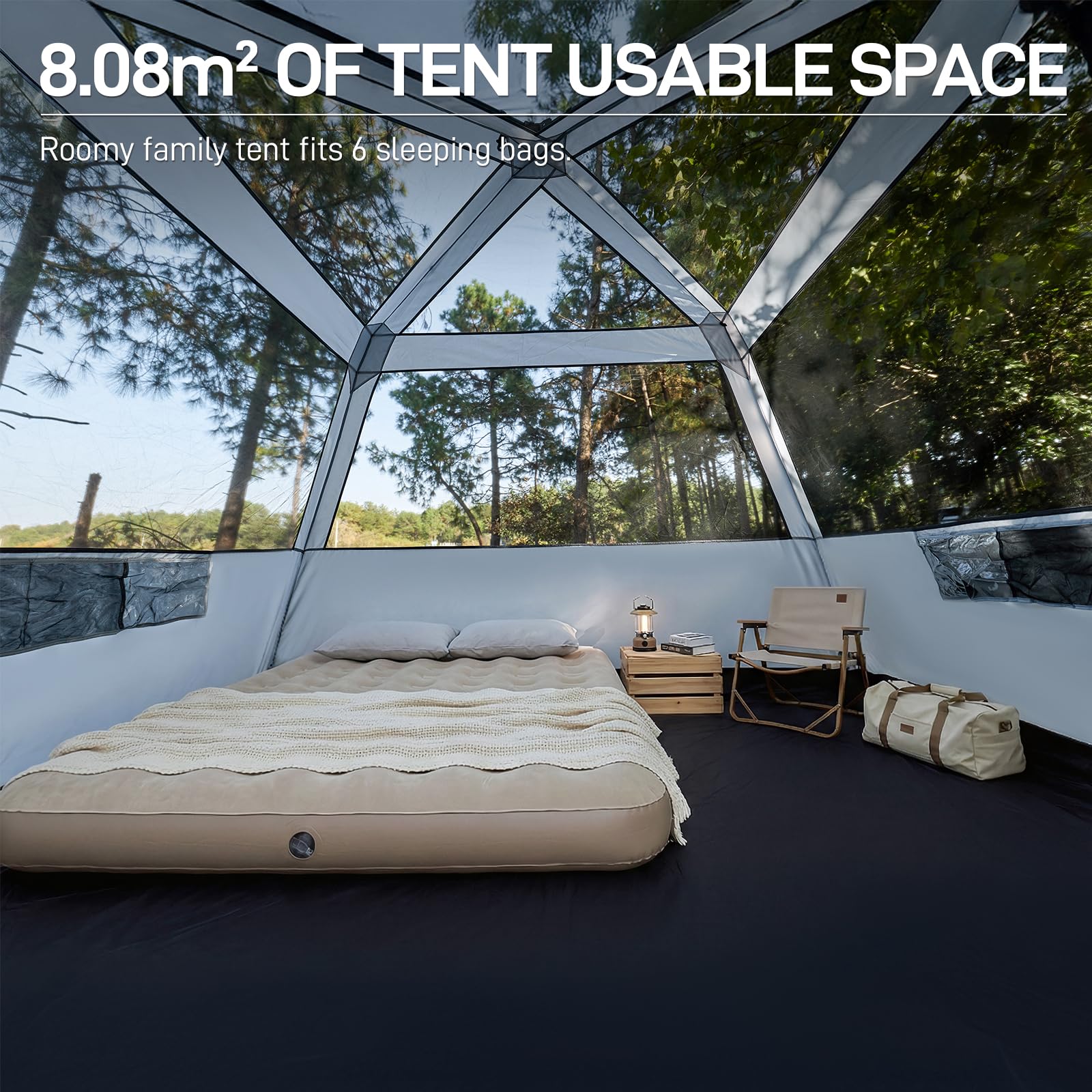6-Person Blackout Cabin Tent