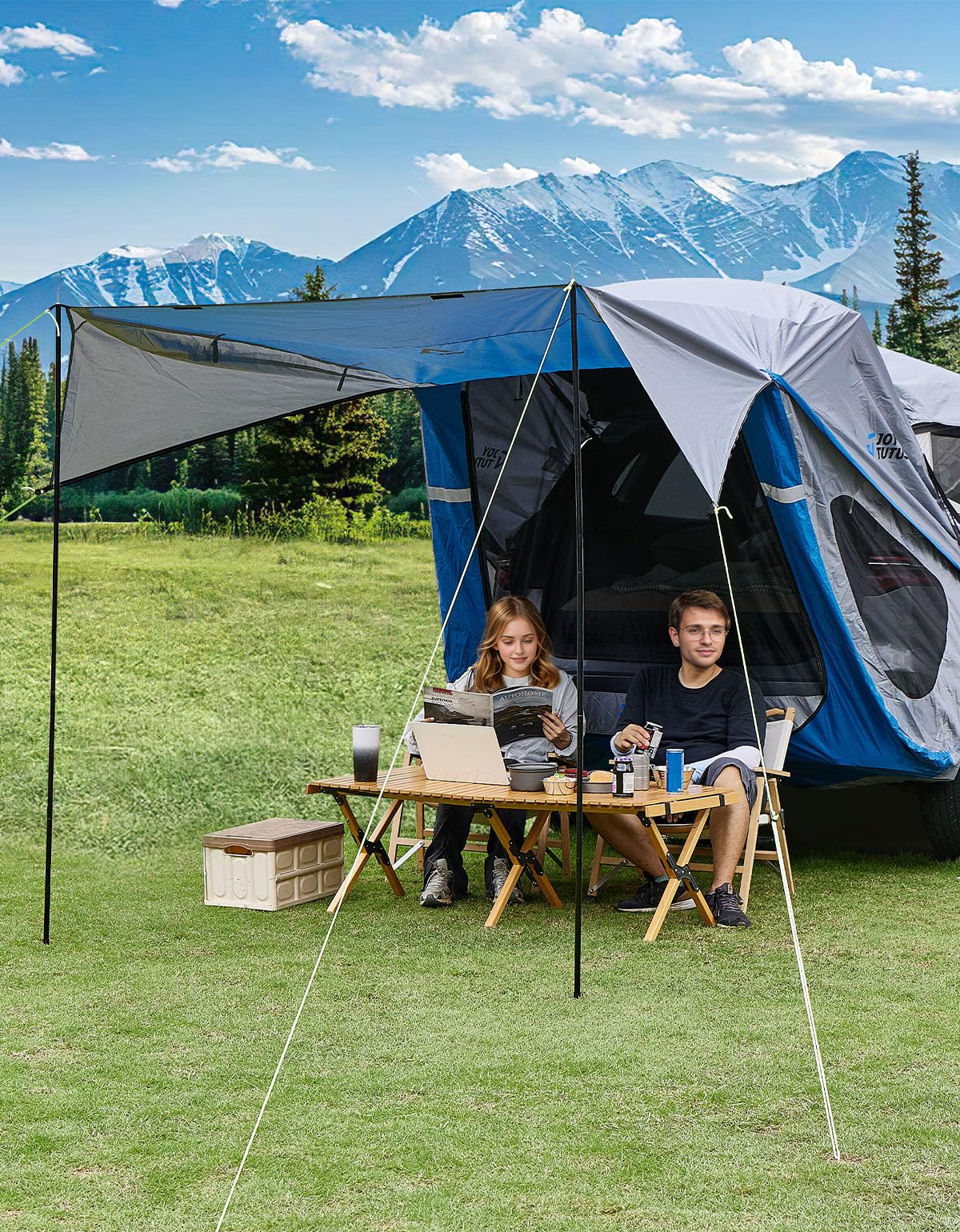 SUV Tailgate Tent with Awning Shade