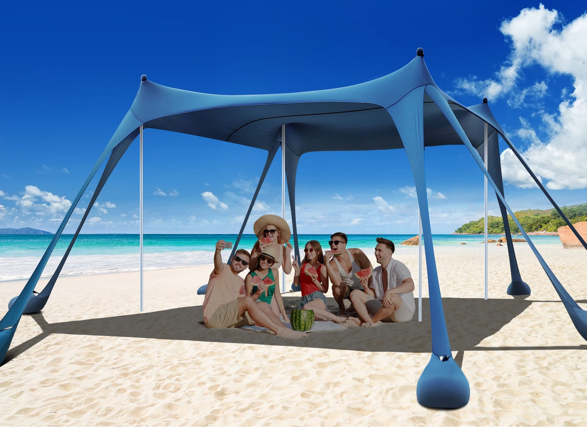 UPF 50+ Beach Canopy Sun Shelter